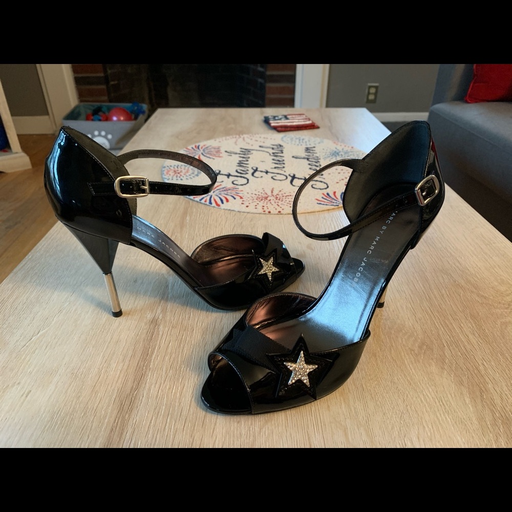 Marc By Marc Jacobs Rhinestone Embellished Heel 39